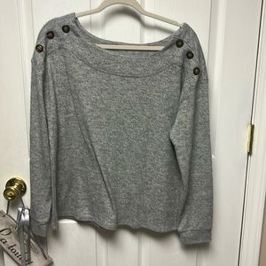 Grey sweater with buttons